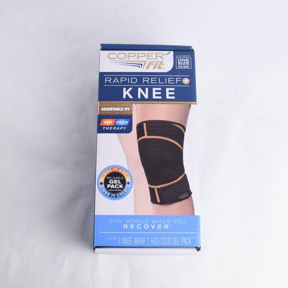 Copper Fit Rapid Relief Knee Wrap Hot/Cold Pack - One Size Fits Most